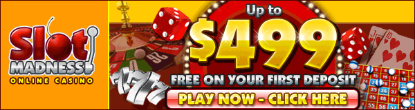 SlotMadness - Up to 499 Free on First Deposit