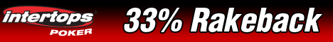 33% Rakeback & $600 Bonus at Intertops Poker!